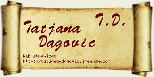 Tatjana Dagović vizit kartica